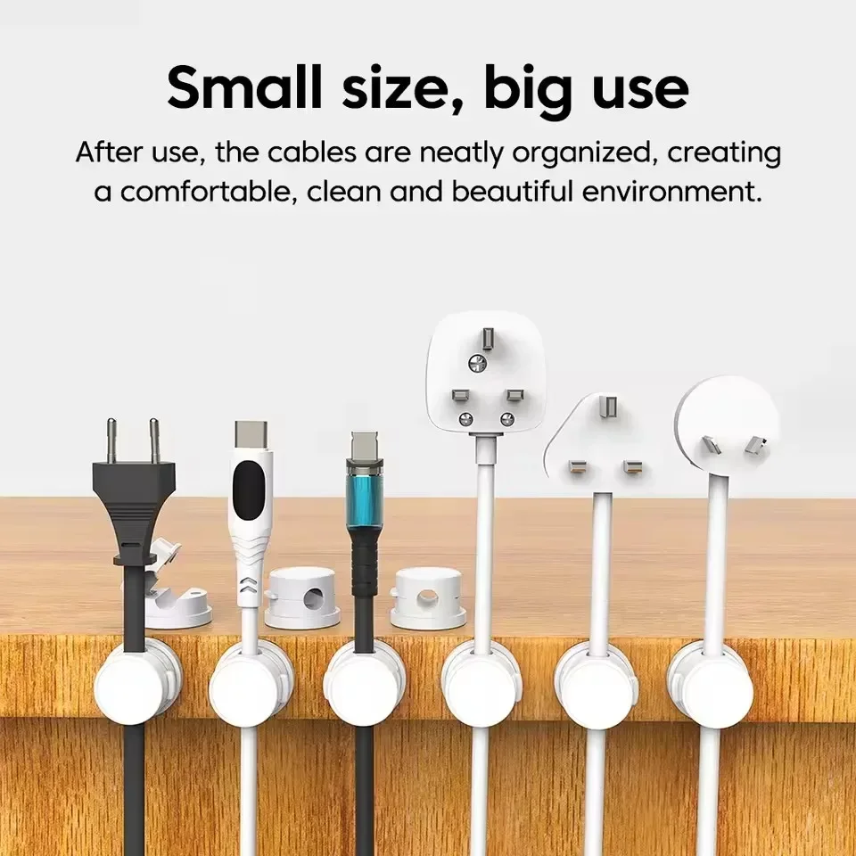 360 °   ที่จัดสายเคเบิลแม่เหล็ - Desk Organizer บทวิจารณ์และราคา