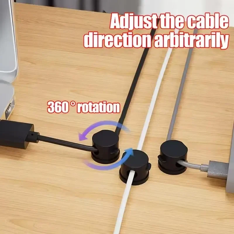 360 °   ที่จัดสายเคเบิลแม่เหล็ - Desk Organizer บทวิจารณ์และราคา
