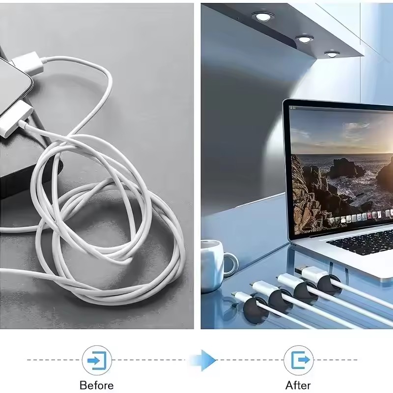 ที่จัดระเบียบสาย USB ซิลิโคนขน - Desk Organizer บทวิจารณ์และราคา