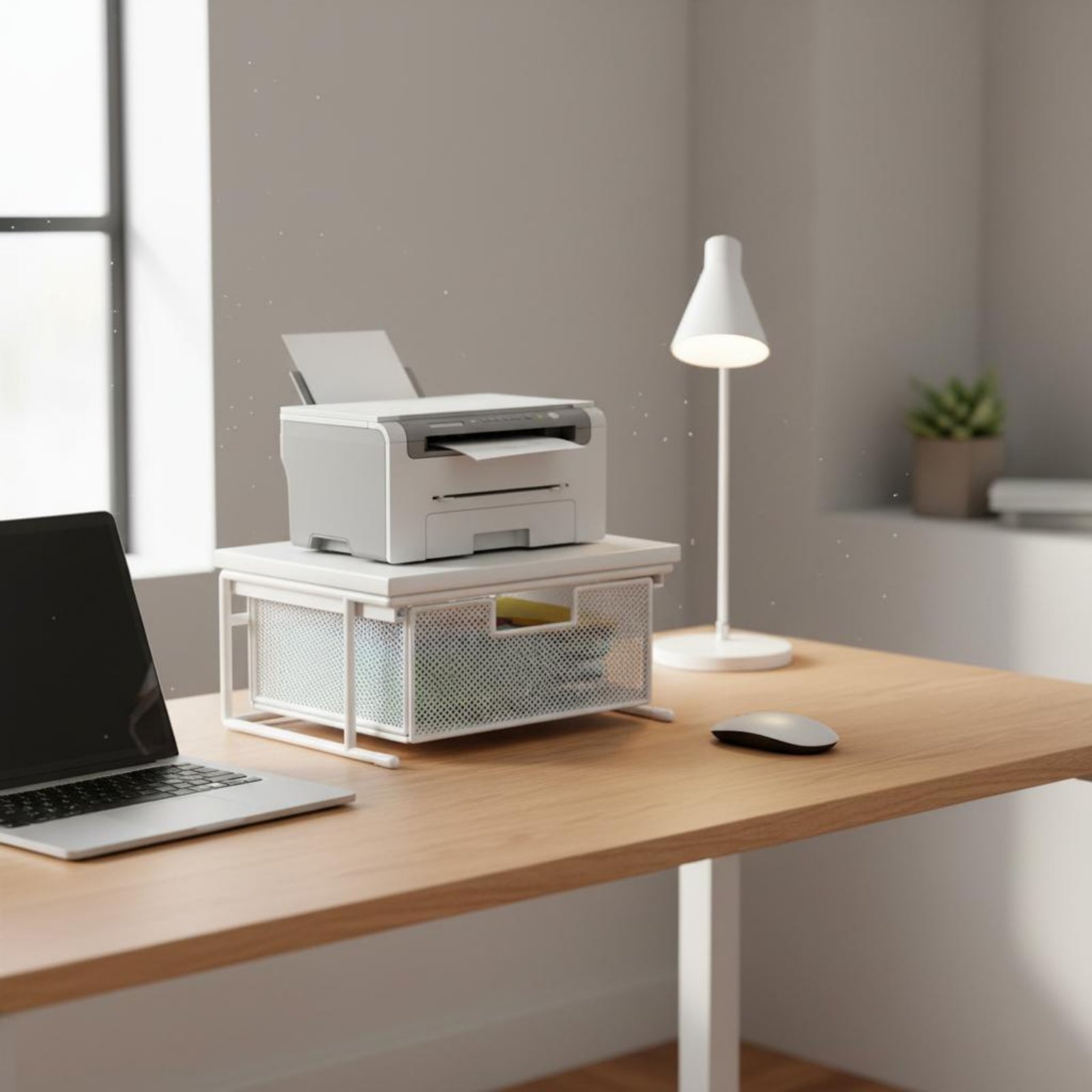 แท่นวางเครื่องพิมพ์พร้อมลิ้นชั - Printer Stand บทวิจารณ์และราคา