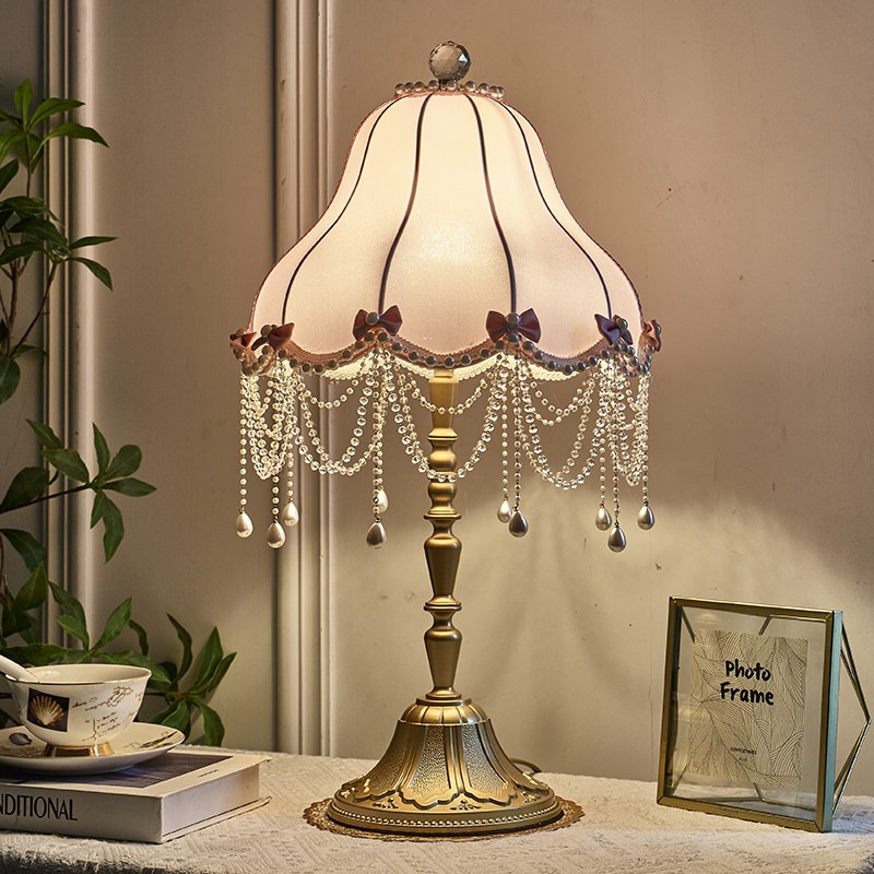 โคมไฟข้างเตียงห้องนอนสไตล์จีนใ - Desk Lamp บทวิจารณ์และราคา