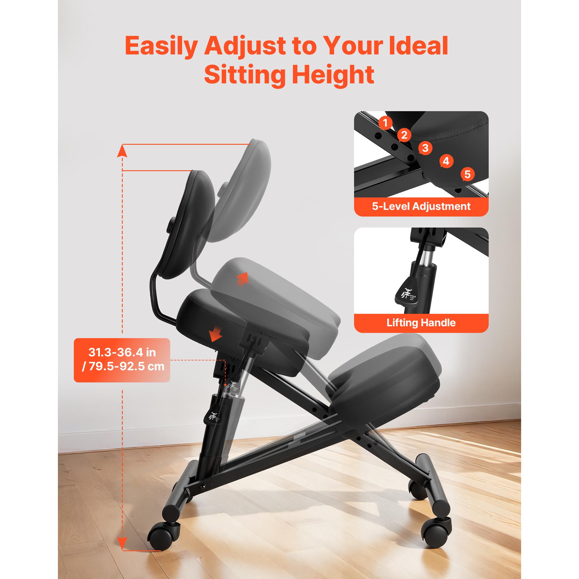 เก้าอี้สำหรับนั่งคุกเข่าแบบปรั - Office Chair Cushion บทวิจารณ์และราคา
