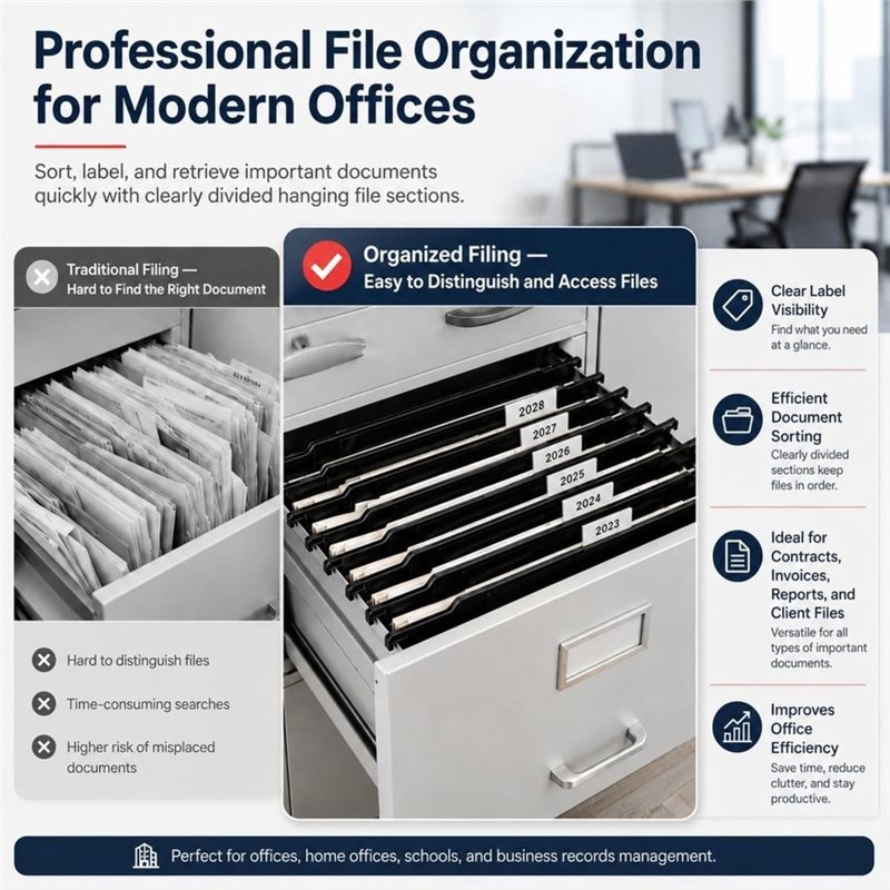 A09R! 6 ชิ้น แผ่นแบ่งแฟ้มแบบแข - File Cabinet บทวิจารณ์และราคา