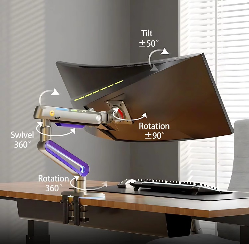 แขนจับจอเกมมิ่งแบบ ERGONOMIC ส - Monitor Stand บทวิจารณ์และราคา